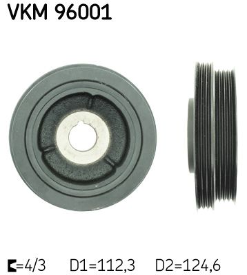 SKF VKM 96001 Skriemulys, alkūninis velenas