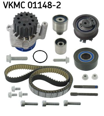 Vandens siurblio ir paskirstymo diržo komplektas SKF VKMC 01148-2