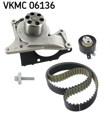 SKF VKMC 06136 Vandens siurblio ir paskirstymo diržo komplektas