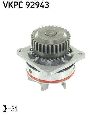 SKF VKPC 92943 Vandens siurblys, variklio aušinimas